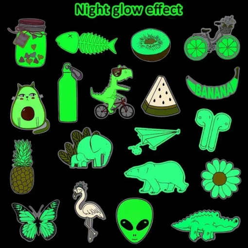 20 Cute Glow-in-the-Dark Stickers for Girls - Waterproof Vinyl Sticker Pack for Bikes, Cars, and Laptops - Image 3