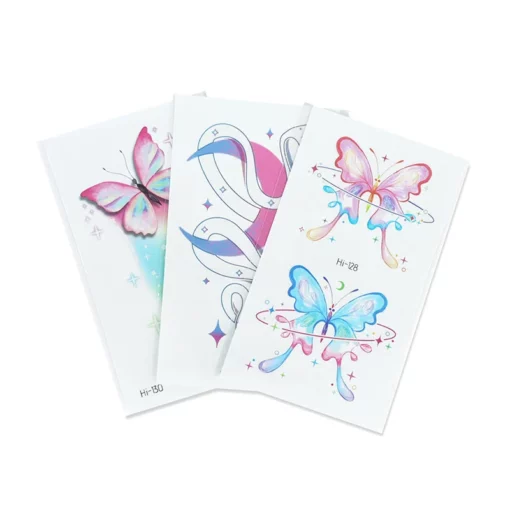 Glowing Blue Waterproof Tattoo Sticker for Nightlife Body Art - Ideal for Parties and Music Festivals - Image 6